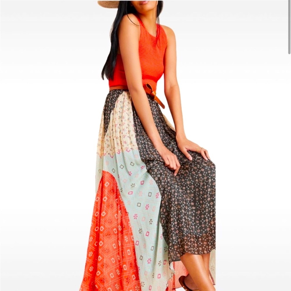 NWT Anthropologie Long Boho Skirt